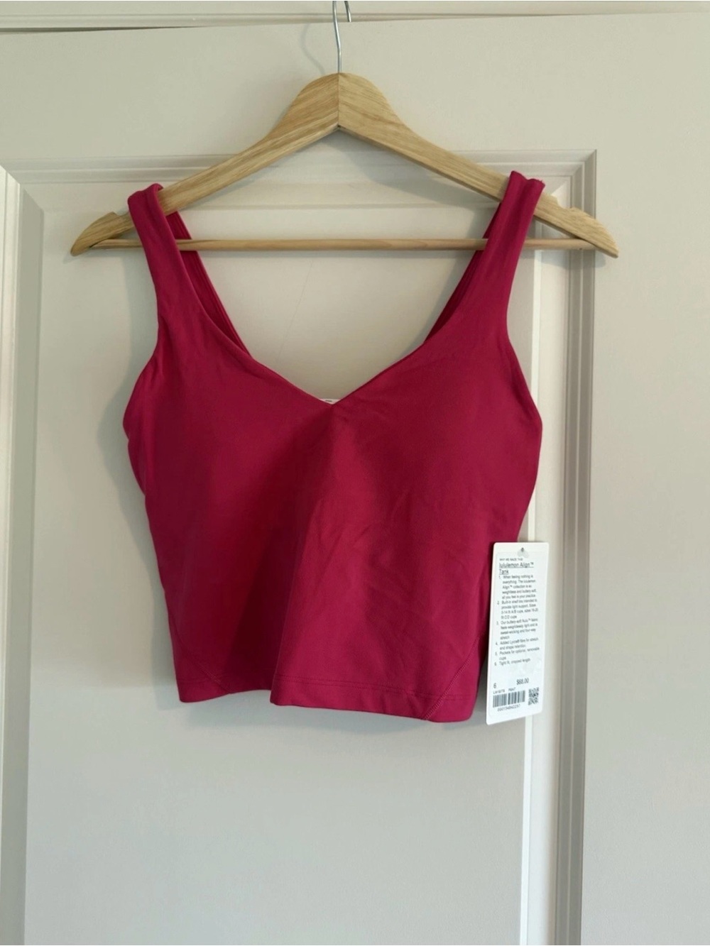Lululemon Women’s Align Tank Top PSNT Passionate Pink Size 6 New with tags